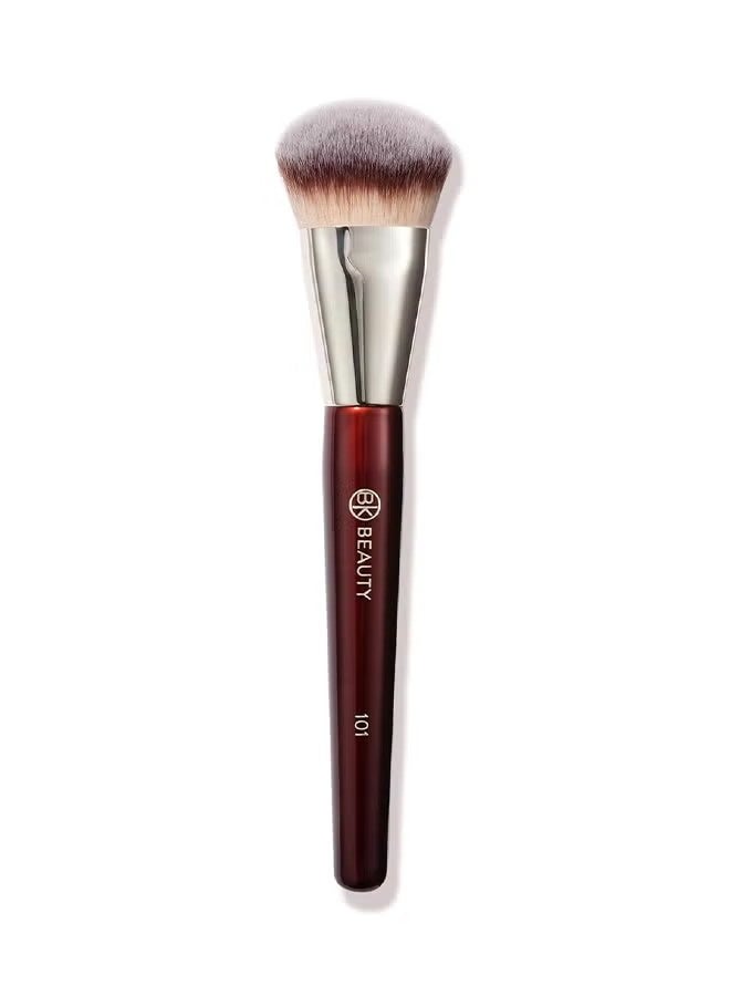 بي كيه بيوتي فرشاة BK BEAUTY - 101 فرشاة مؤسسة مخطوطة - فرشاة ماكياج مؤسسة - فرشاة الوجه للأسس السائلة أو الكريمة - Image 1